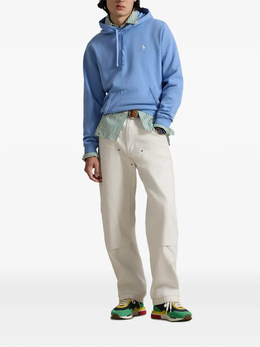 drawstring kangaroo-pocket Hoodie