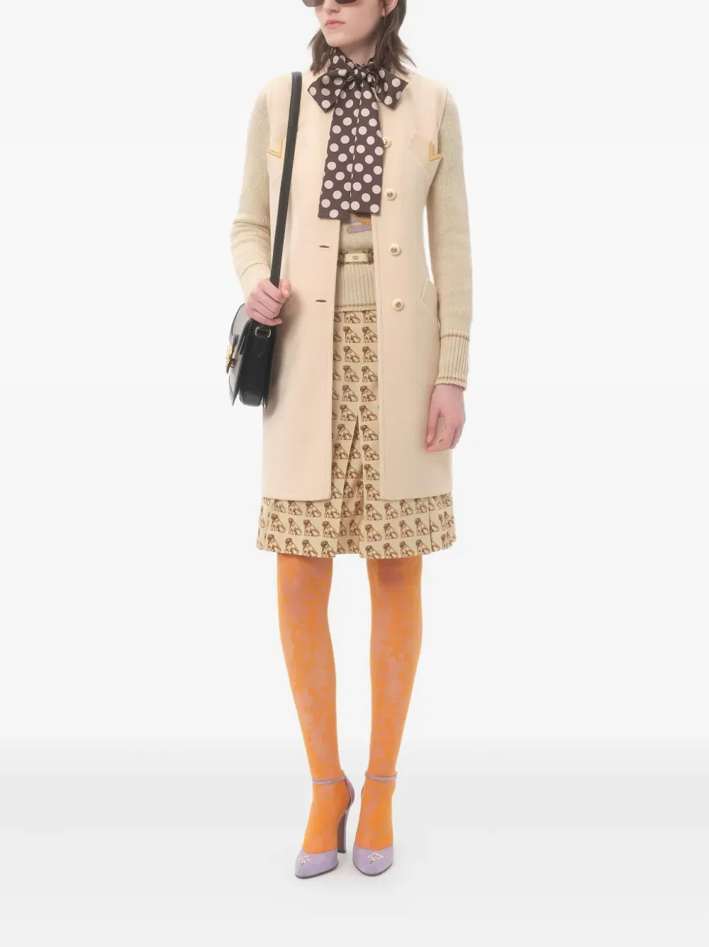 Plus De Pois-print ruffled shirt