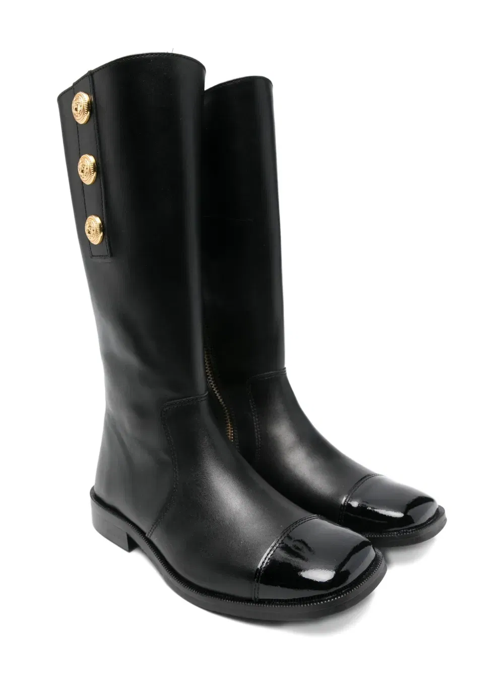 studded leather boots