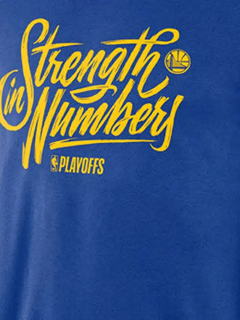 NBA GSW Blue-Playoffs Strength In Numbers T-Shirt