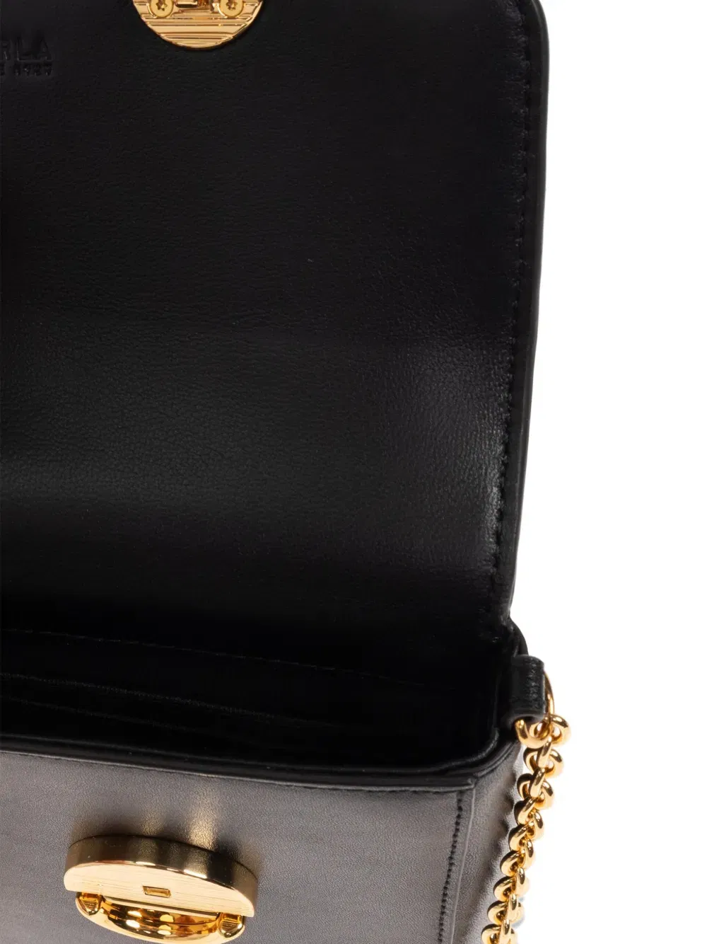chain-strap flap tote bag
