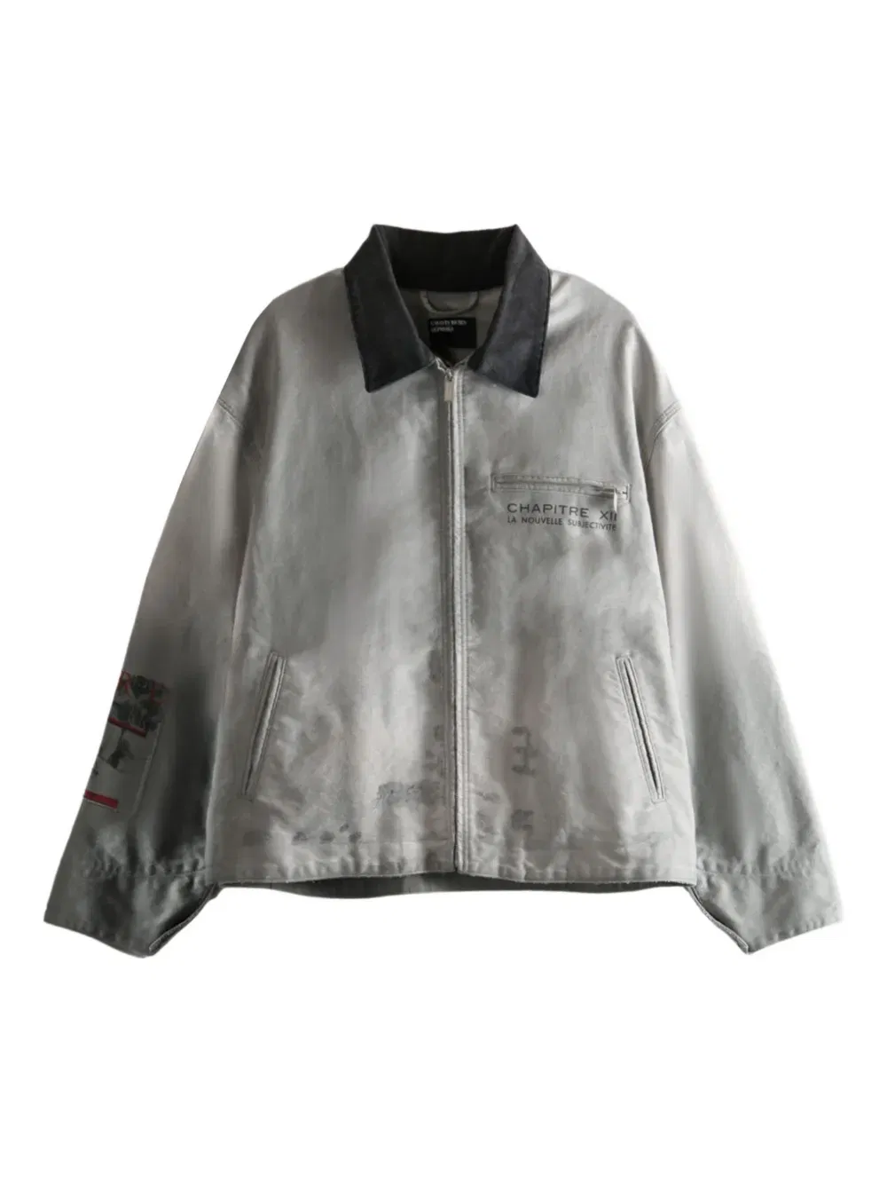 Chapitre XXI Moleskin patchwork-print jacket