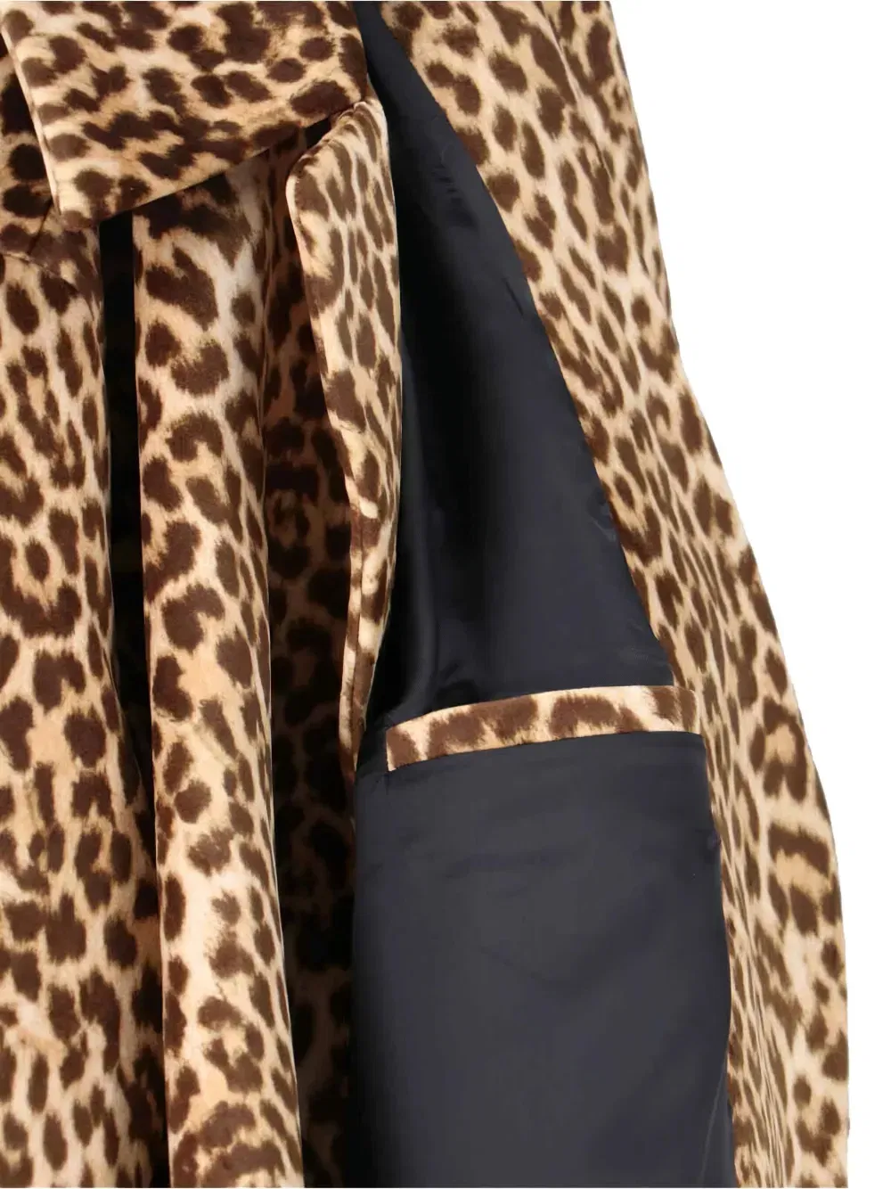 leopard-pattern coat