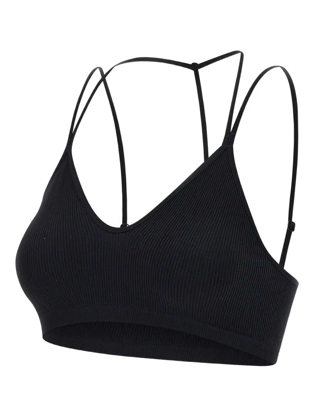 ribbed jersey bra