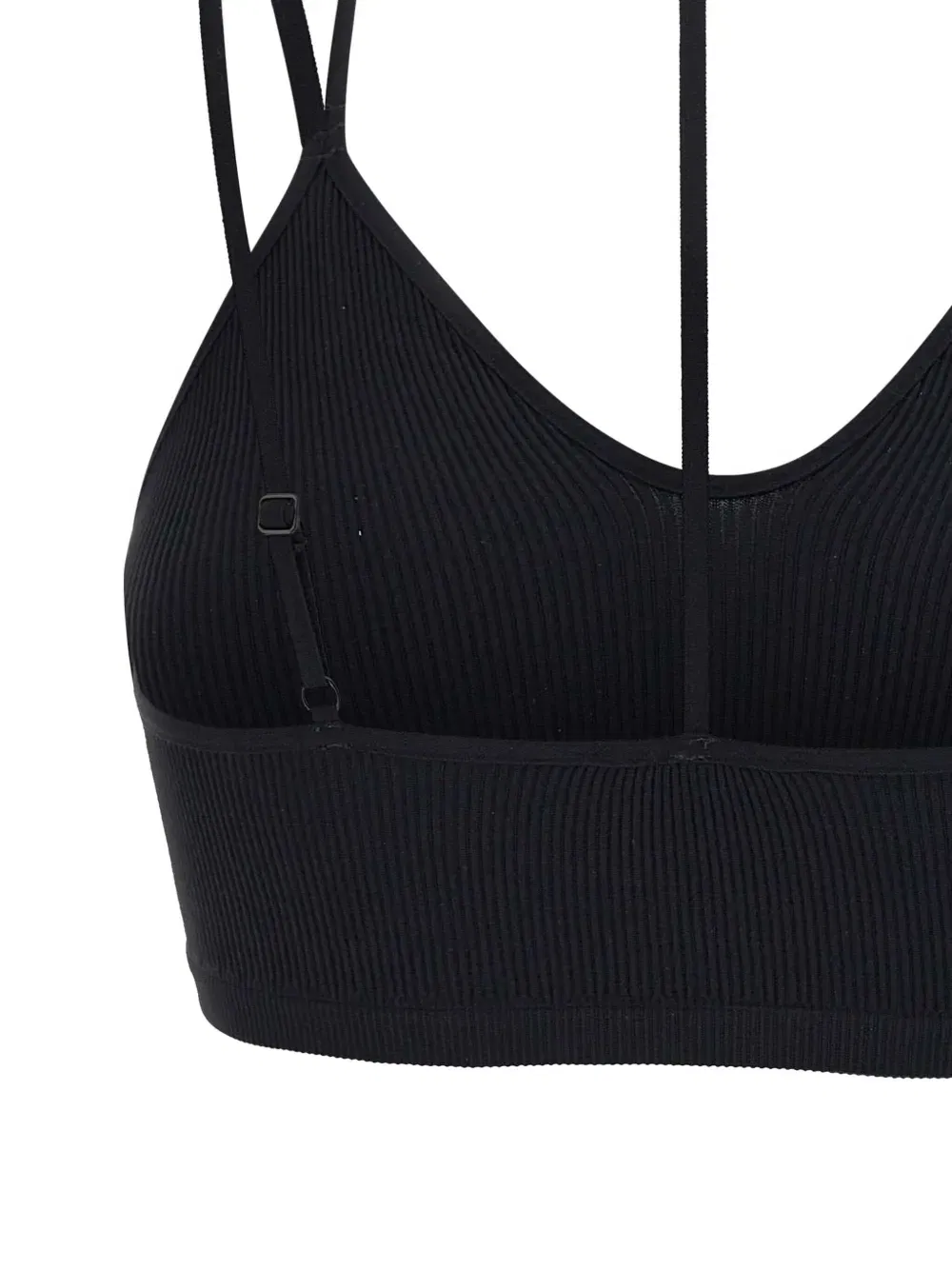 ribbed jersey bra