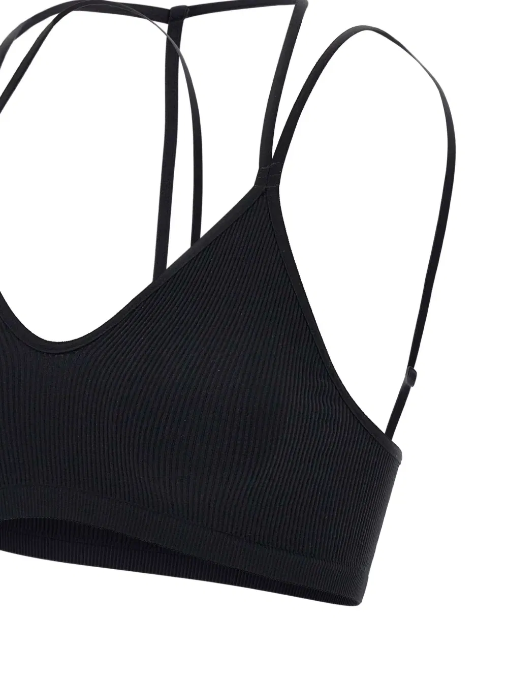 ribbed jersey bra