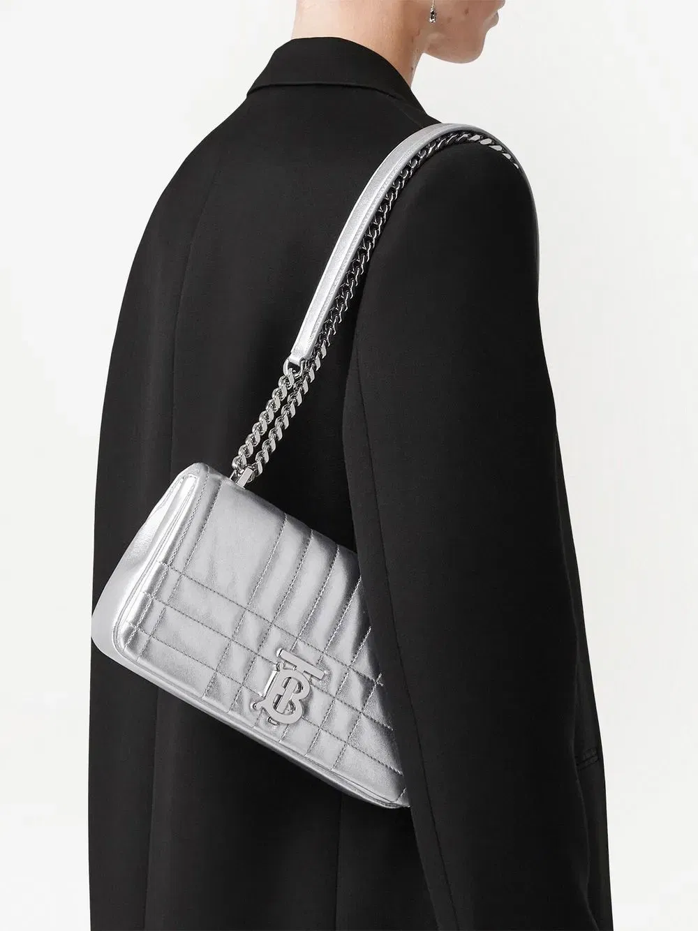 Small Lola quilted metallic leather bag