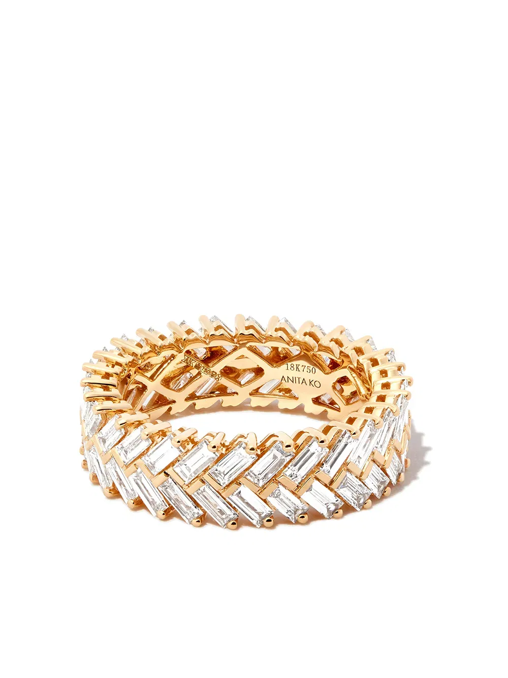 18kt yellow gold diamond ring