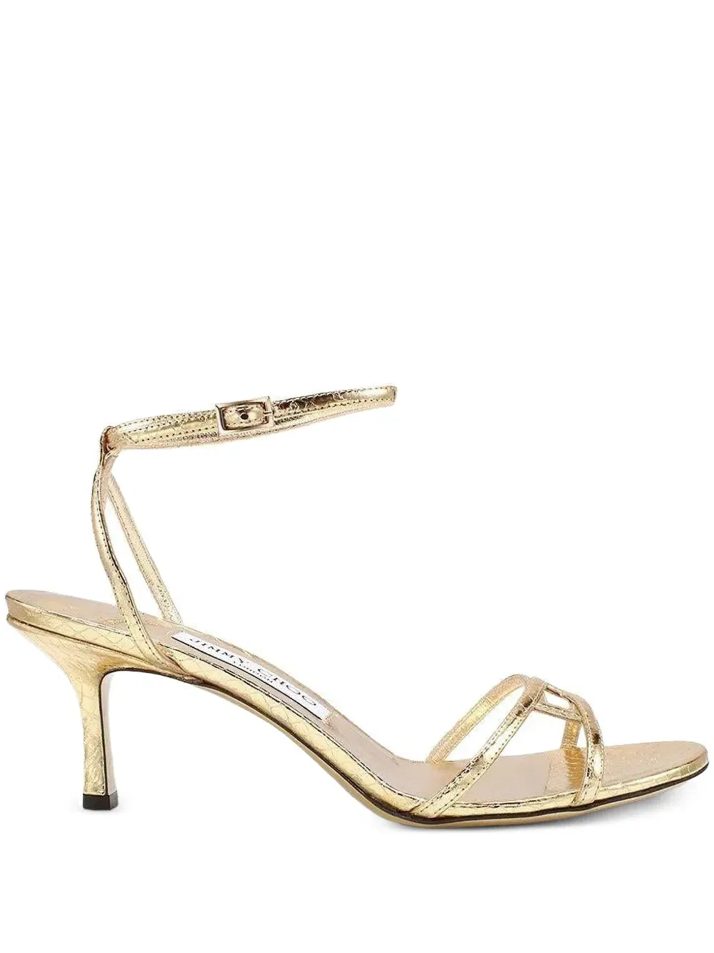 65mm Leo leather ankle-strap sandals