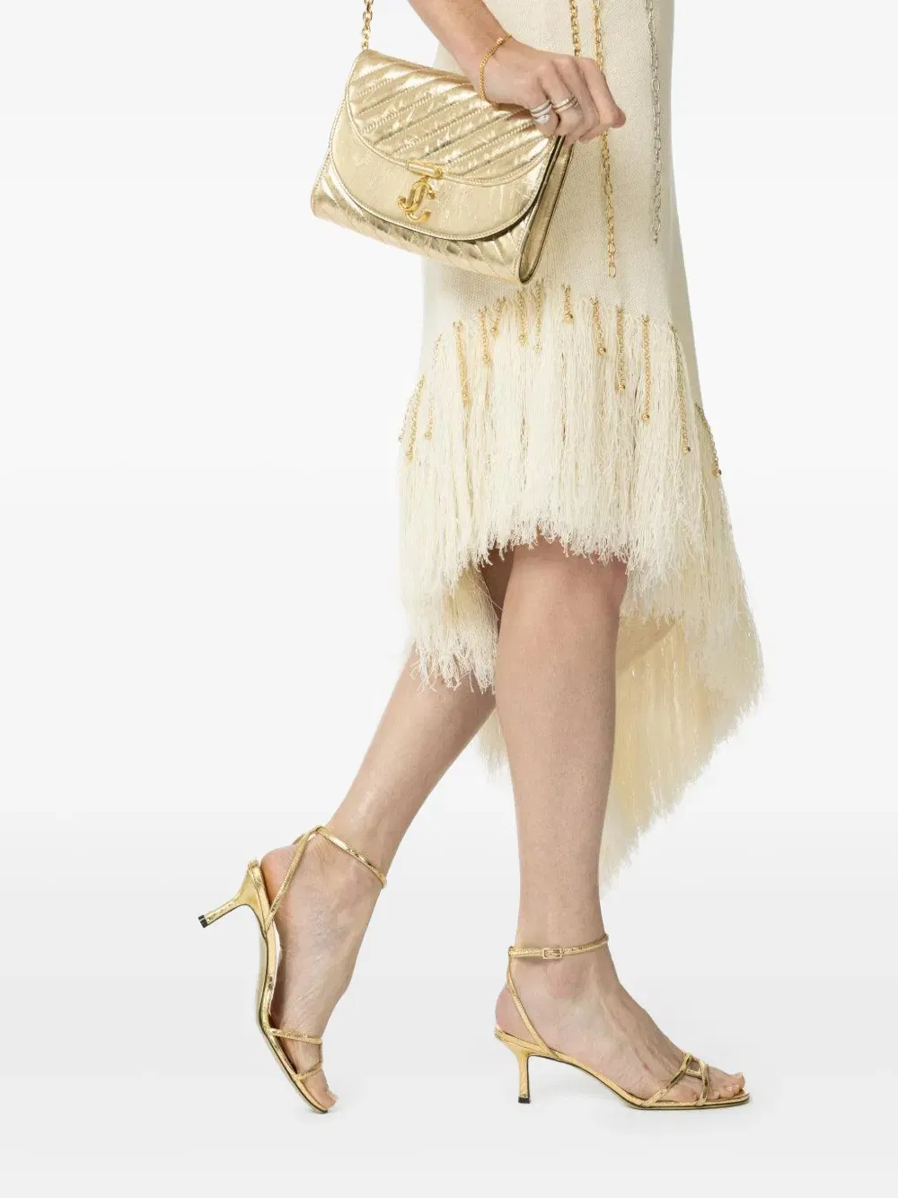 65mm Leo leather ankle-strap sandals