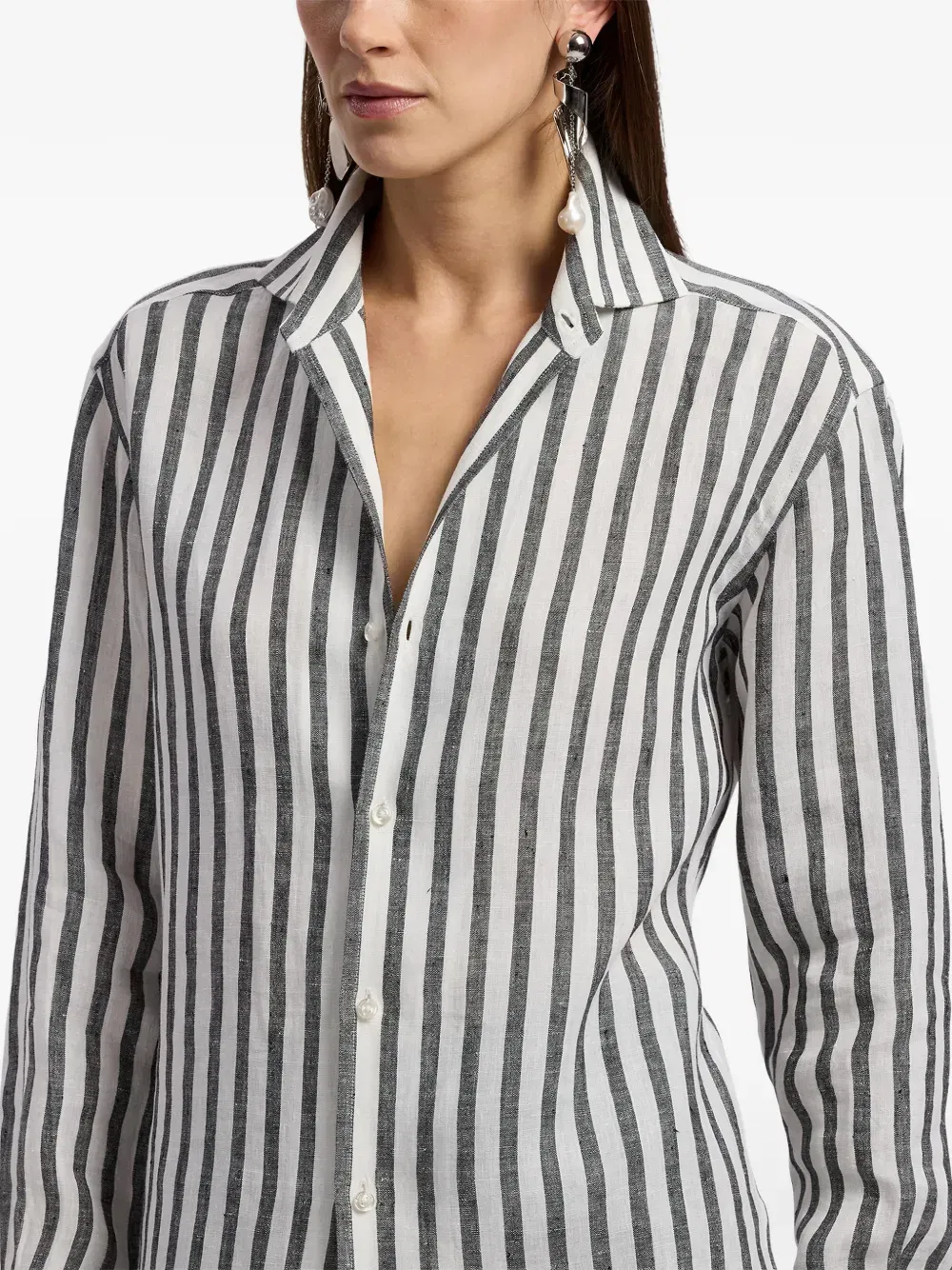 Capri striped linen shirt