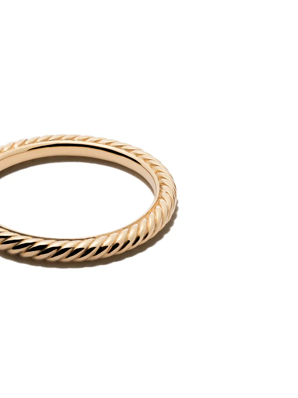 18kt yellow gold Cable Collectibles stack ring (2mm)
