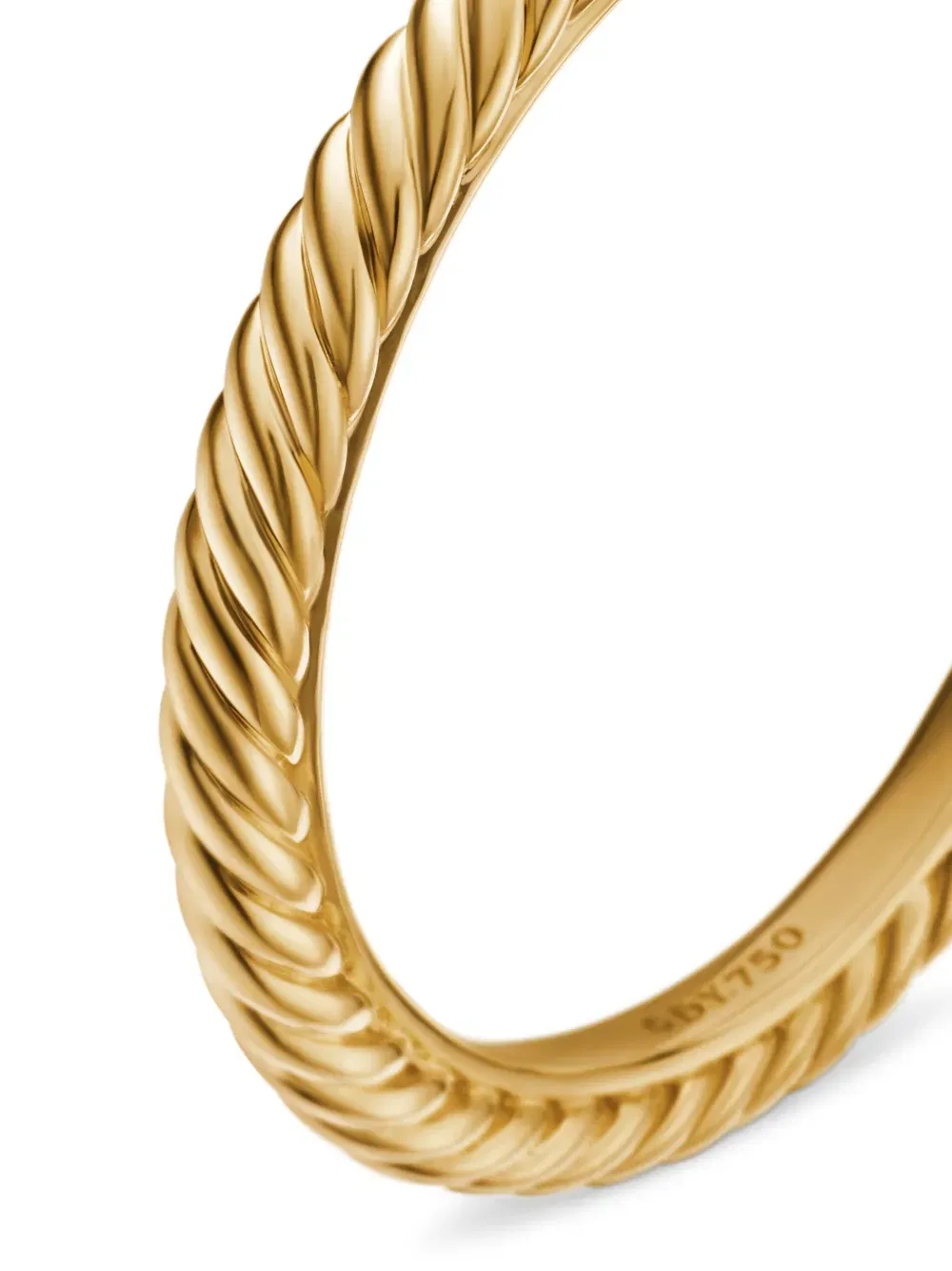 18kt yellow gold Cable Collectibles stack ring (2mm)