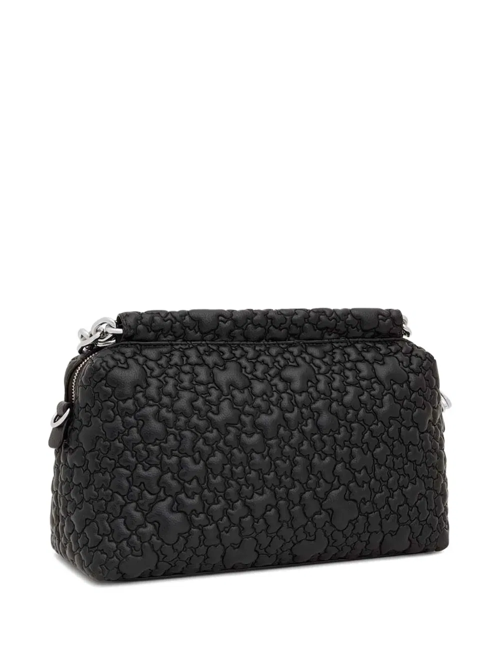 bear-quilted shoulder bag