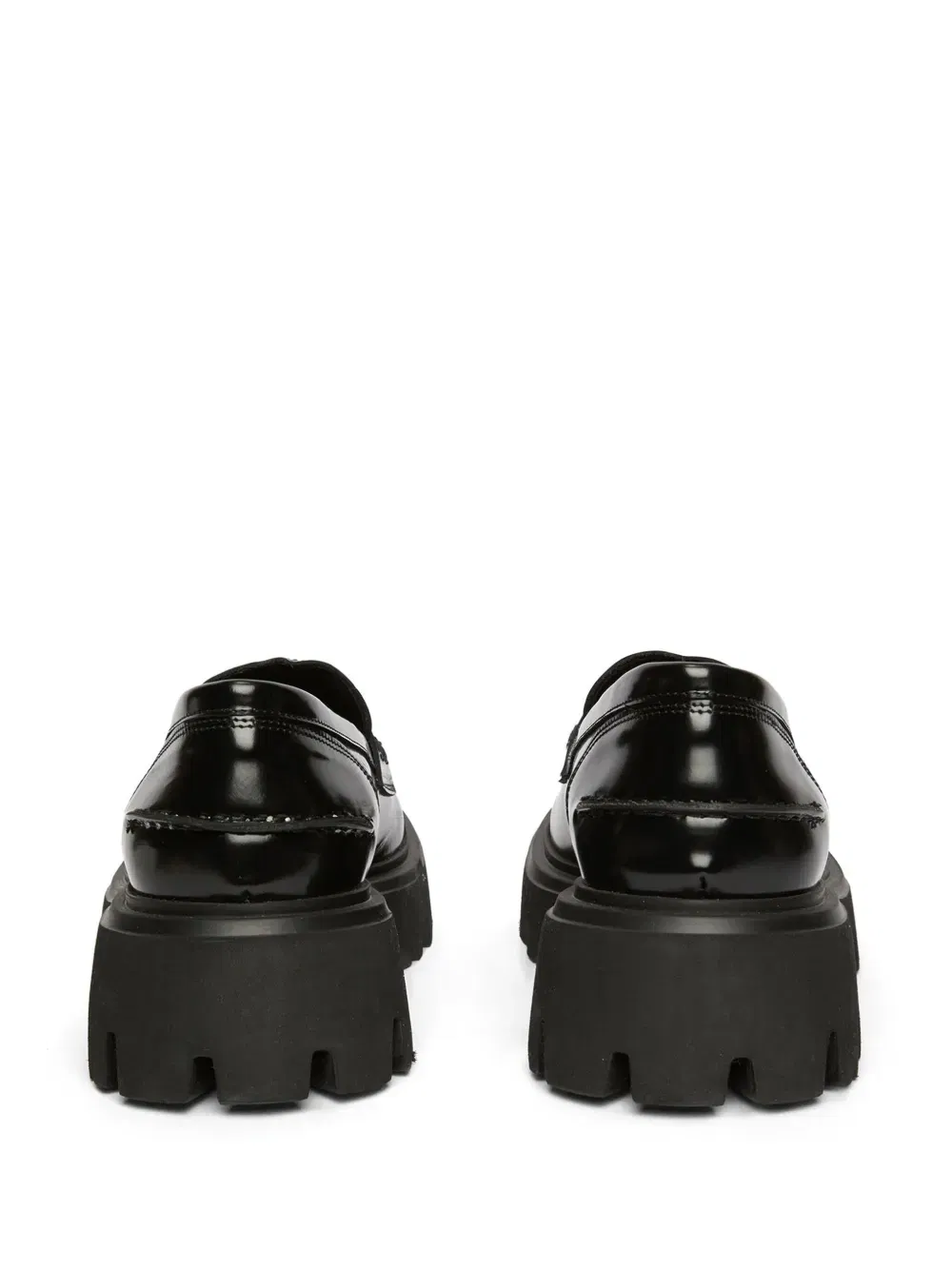 chunky eather penny loafers