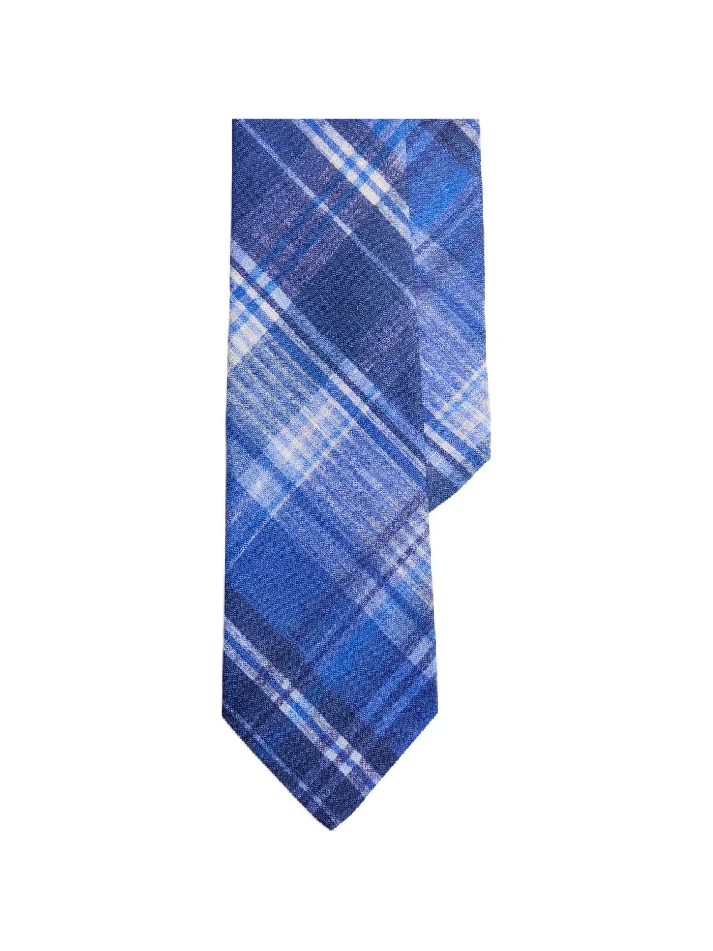 plaid-pattern tie