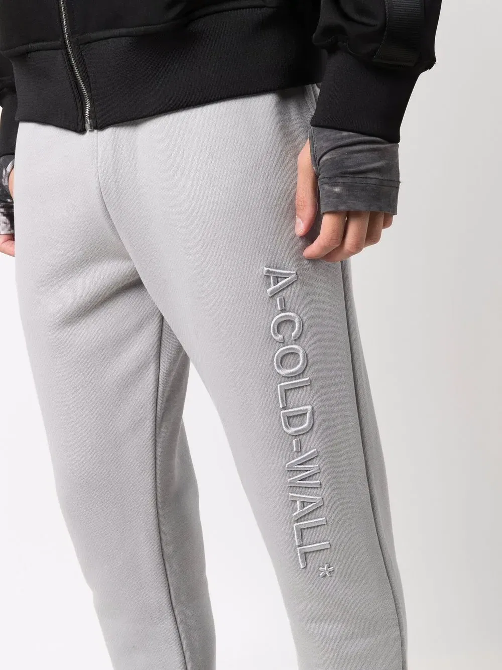 embossed logo trackpants