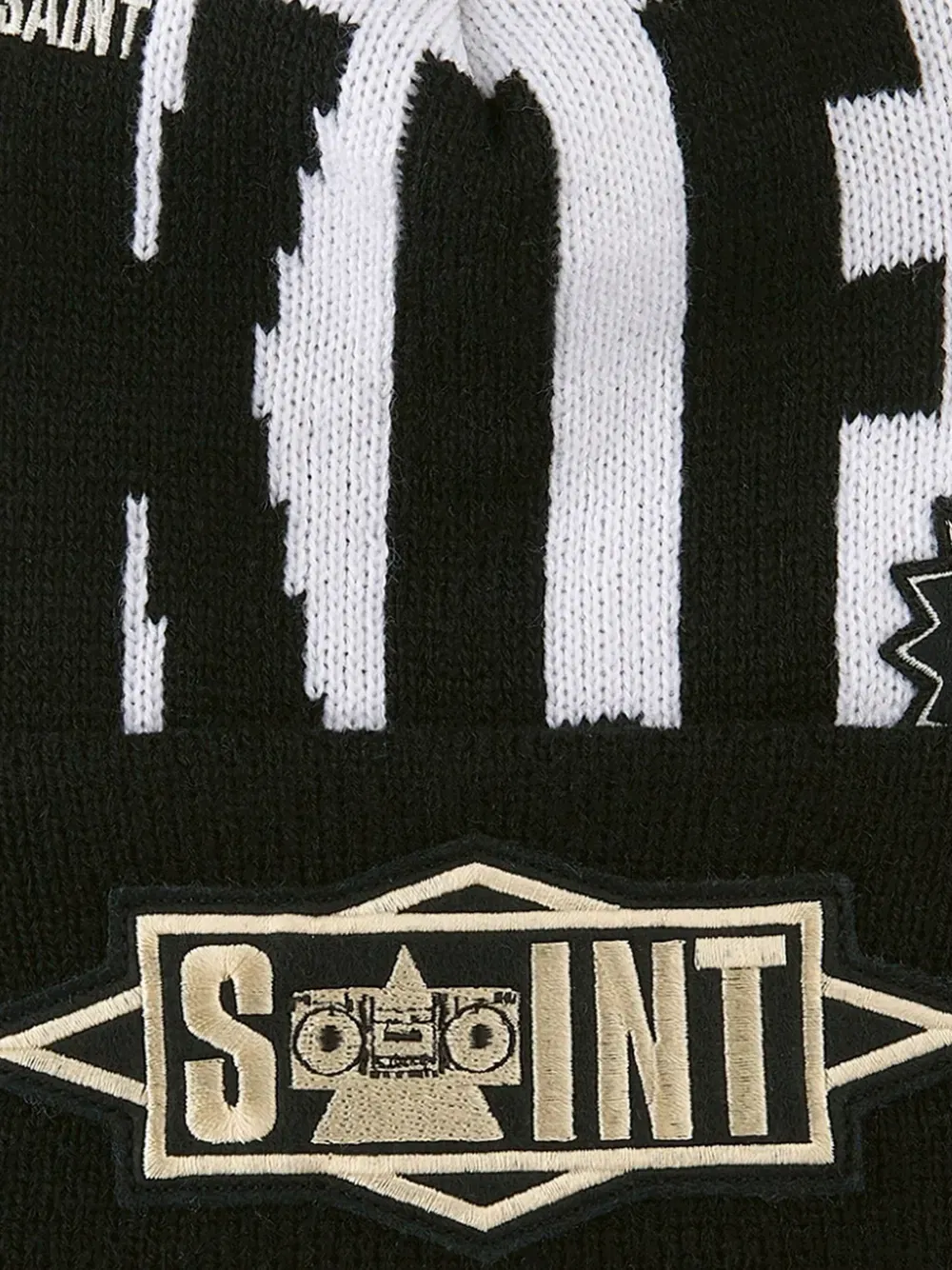 x Klf pompom-detail beanie hat