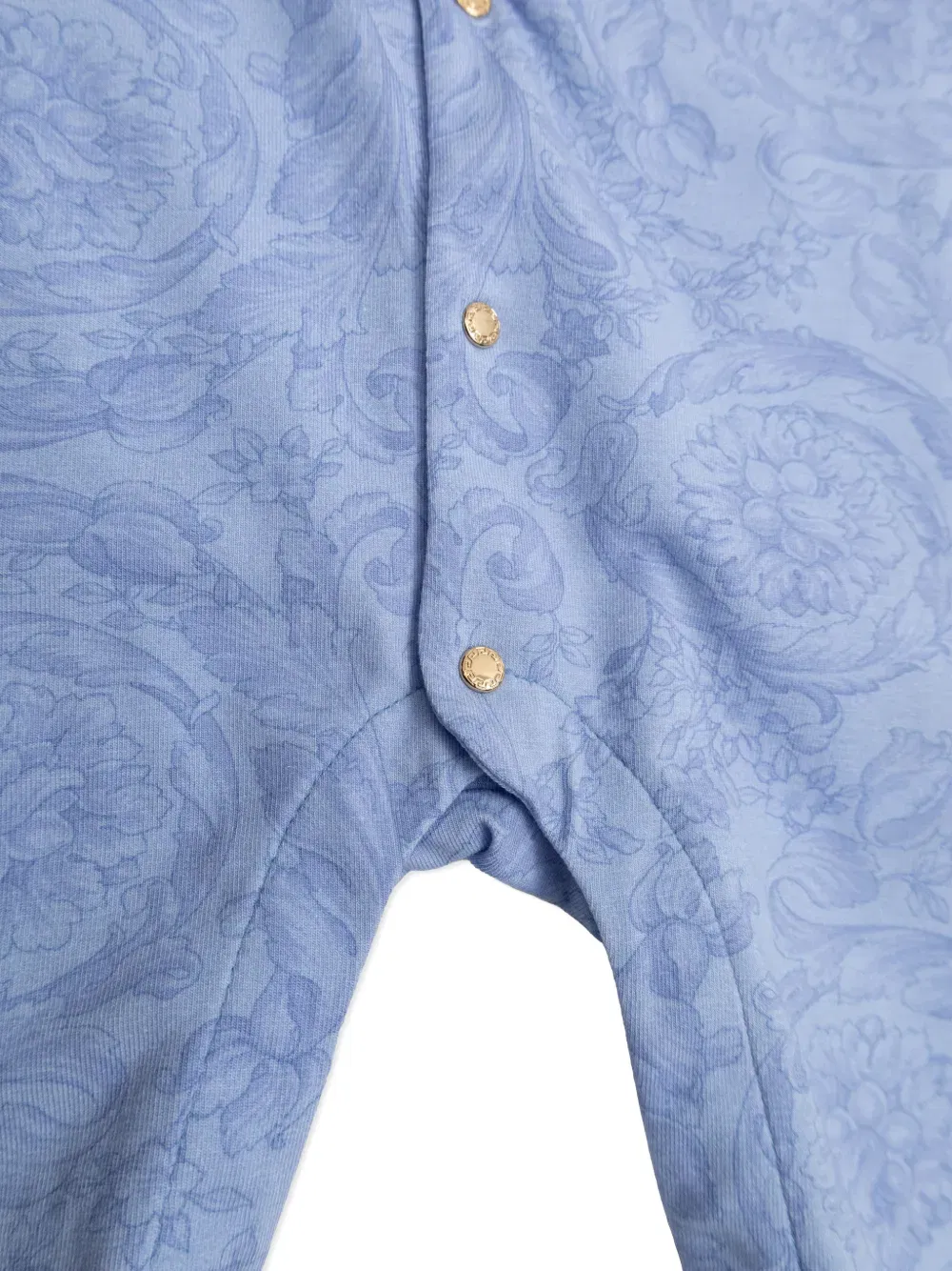 floral-print collared babygrow set