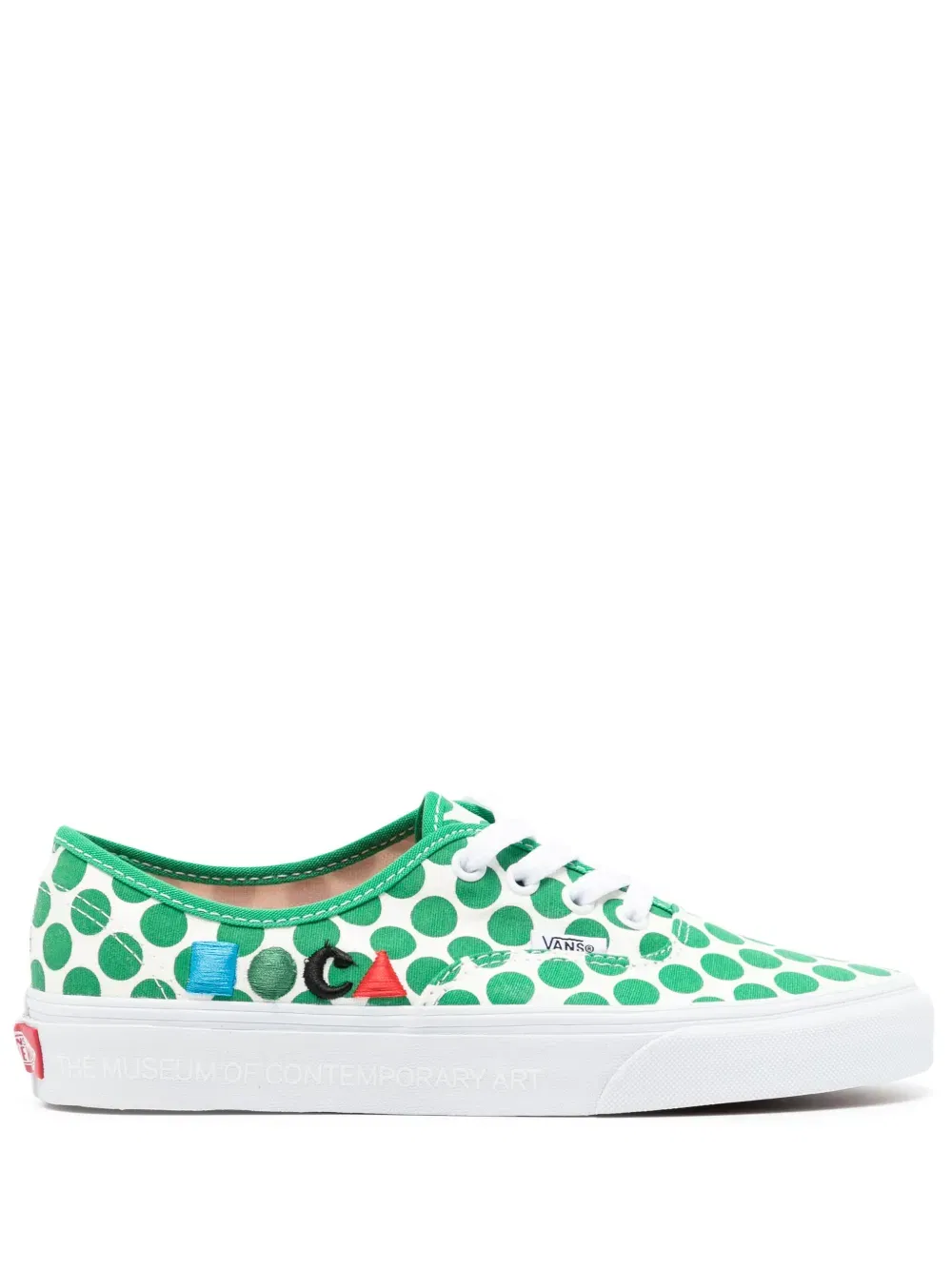 x MOCA Authentic polka-dot cotton sneakers