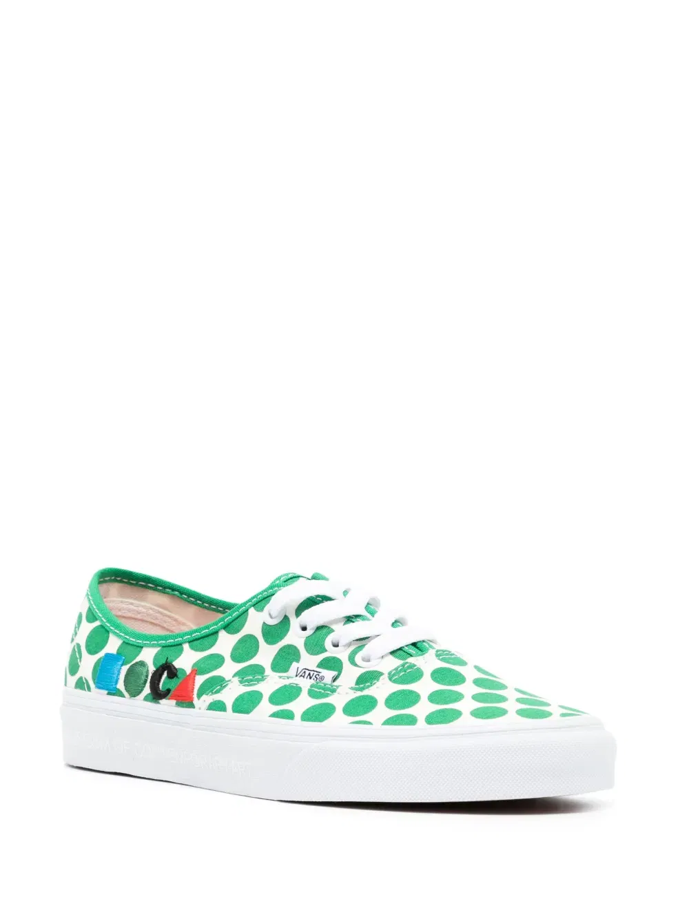 x MOCA Authentic polka-dot cotton sneakers