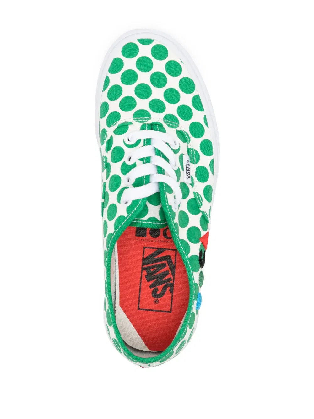 x MOCA Authentic polka-dot cotton sneakers