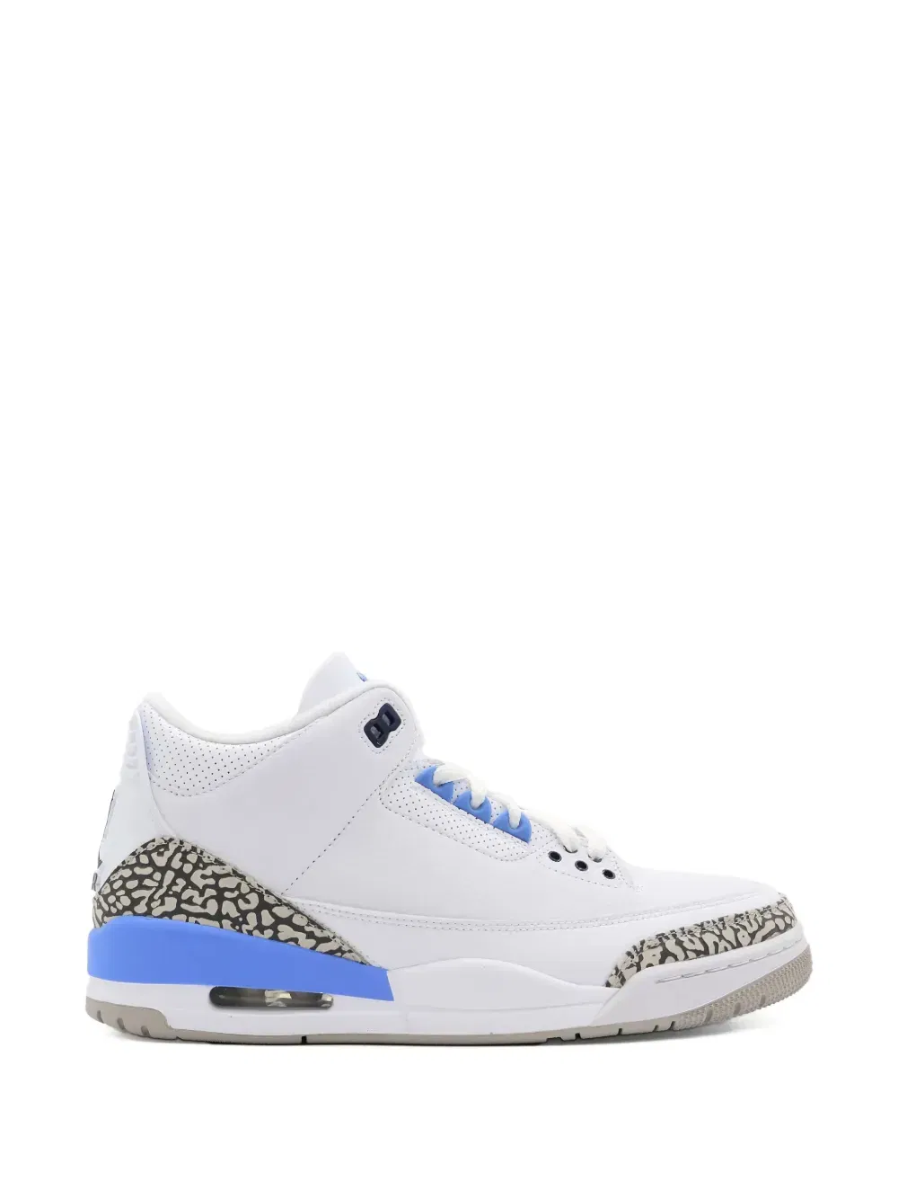 Jordan 3 UNC PE pattern sneakers