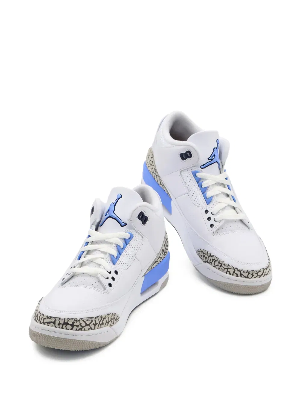 Jordan 3 UNC PE pattern sneakers