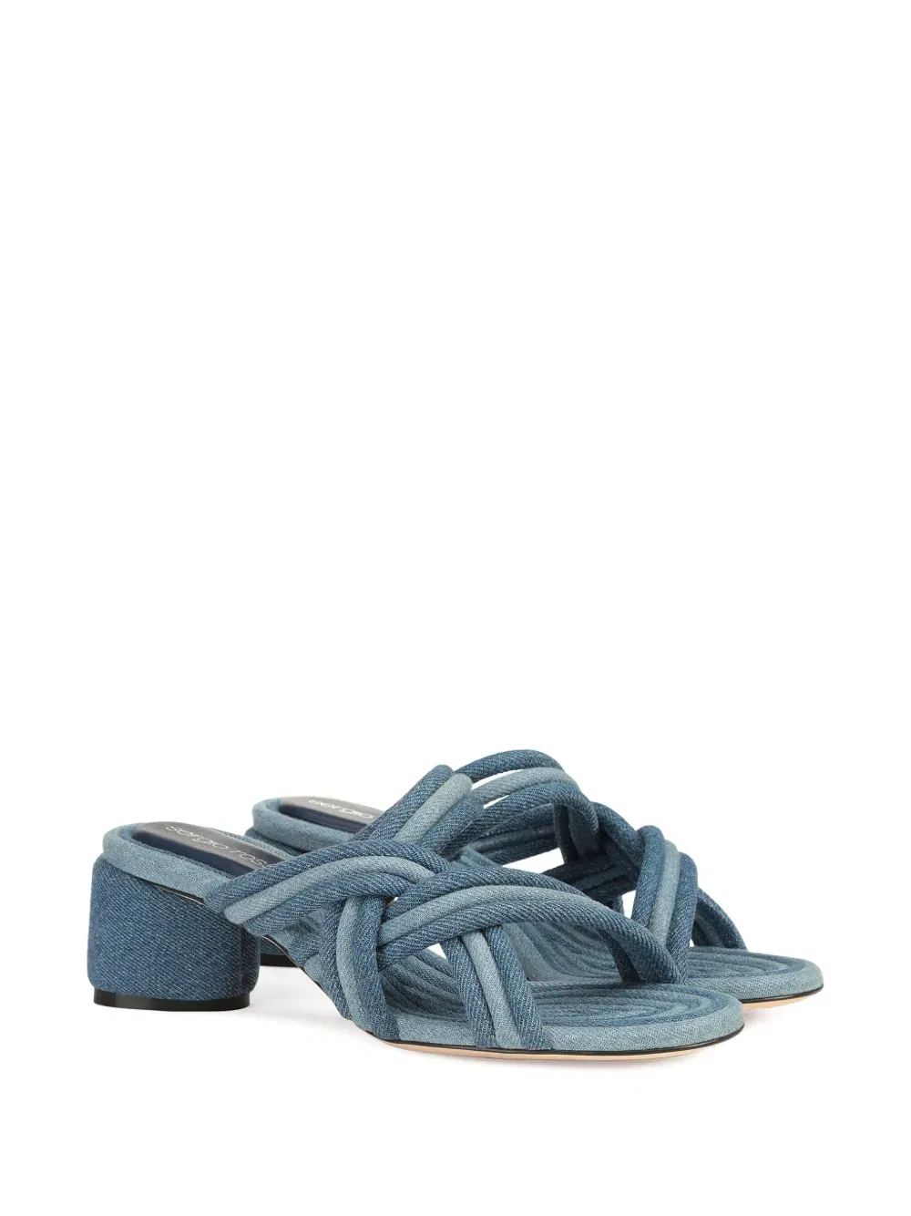 50mm Watamu knotted denim sandals