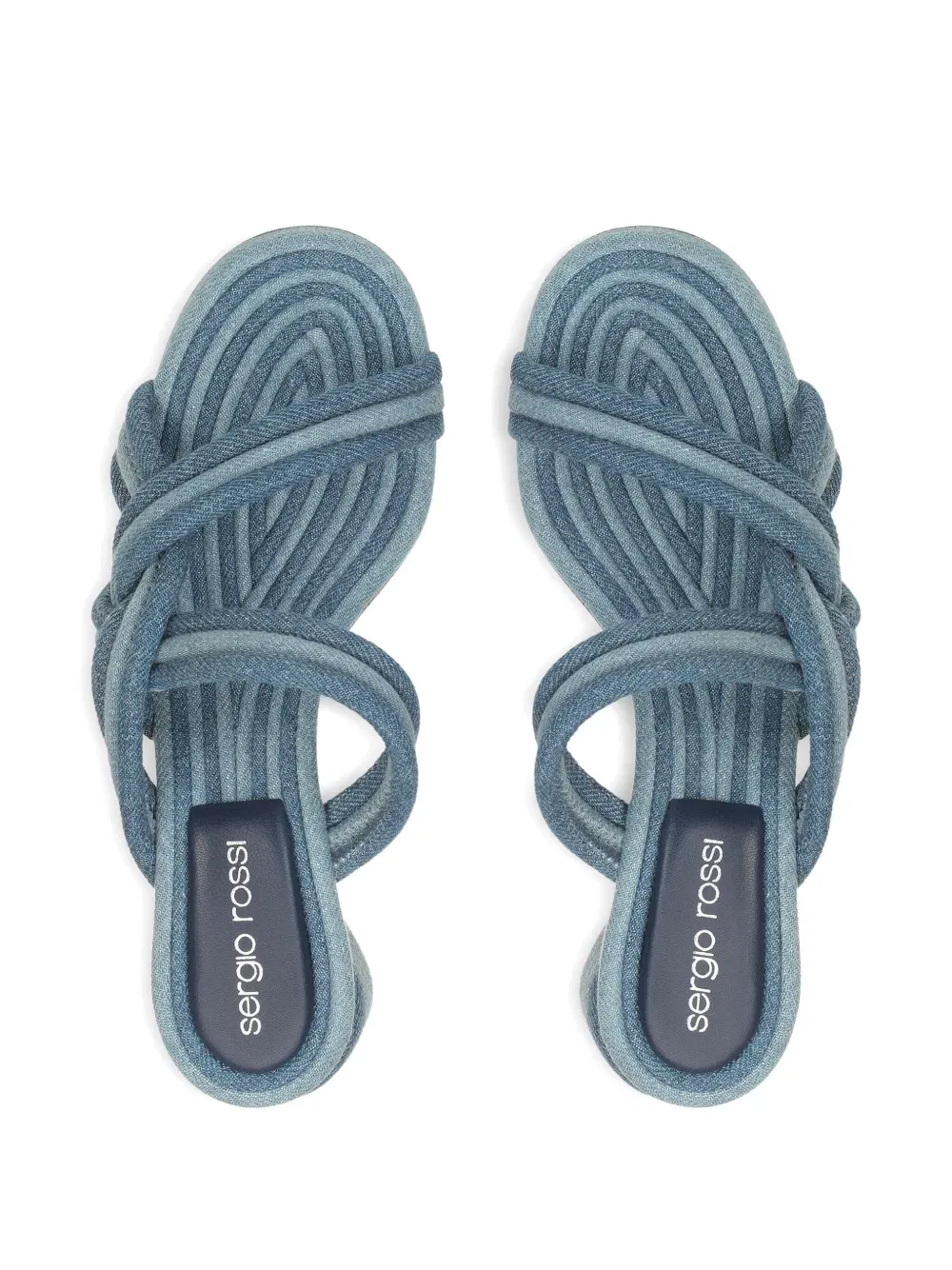50mm Watamu knotted denim sandals