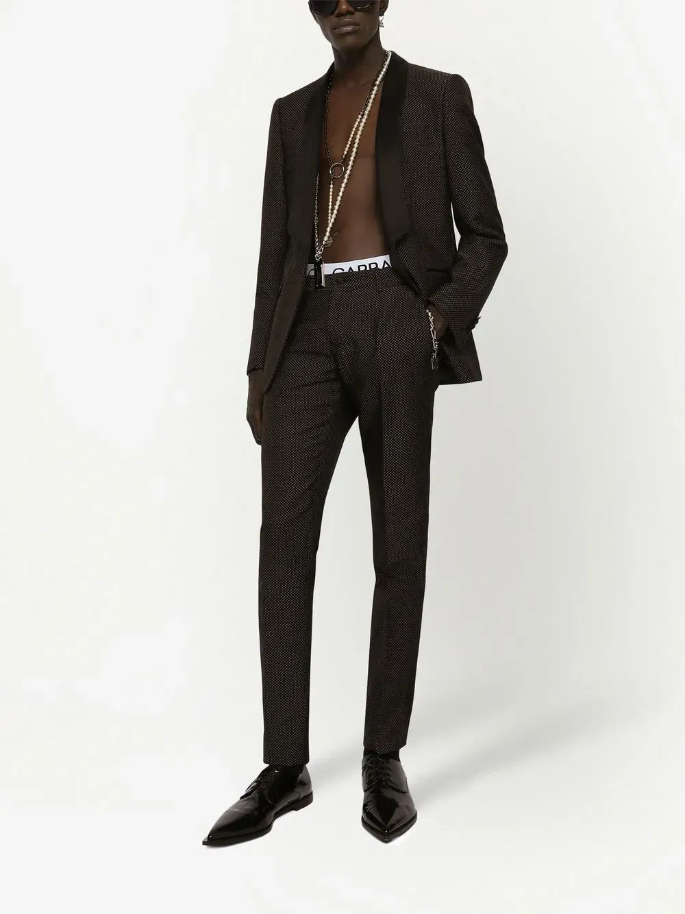 Martini-fit tuxedo suit