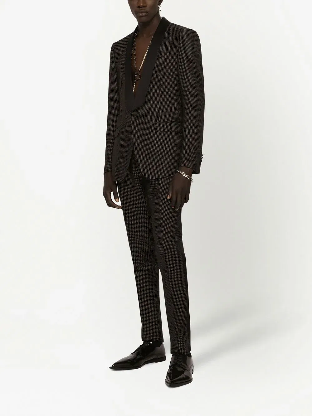 Martini-fit tuxedo suit