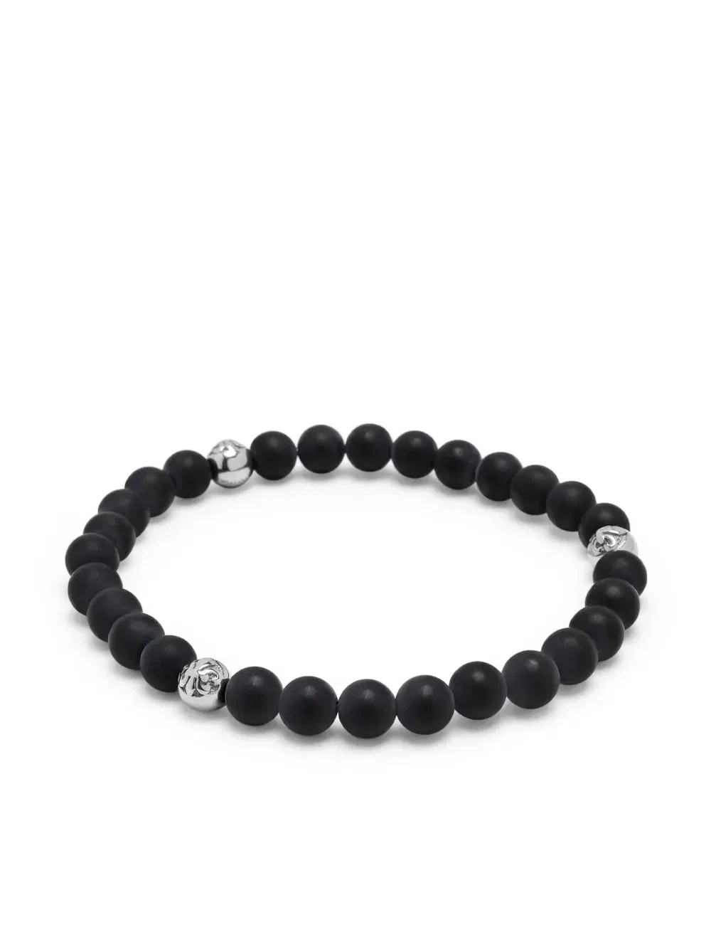 6mm onyx beaded bracelet