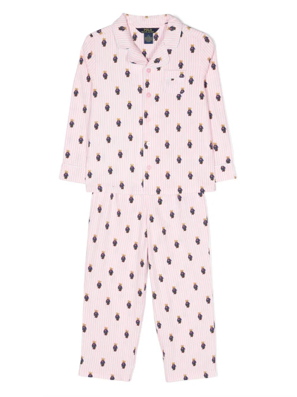 Polo Bear-pattern pajama set (set of two)