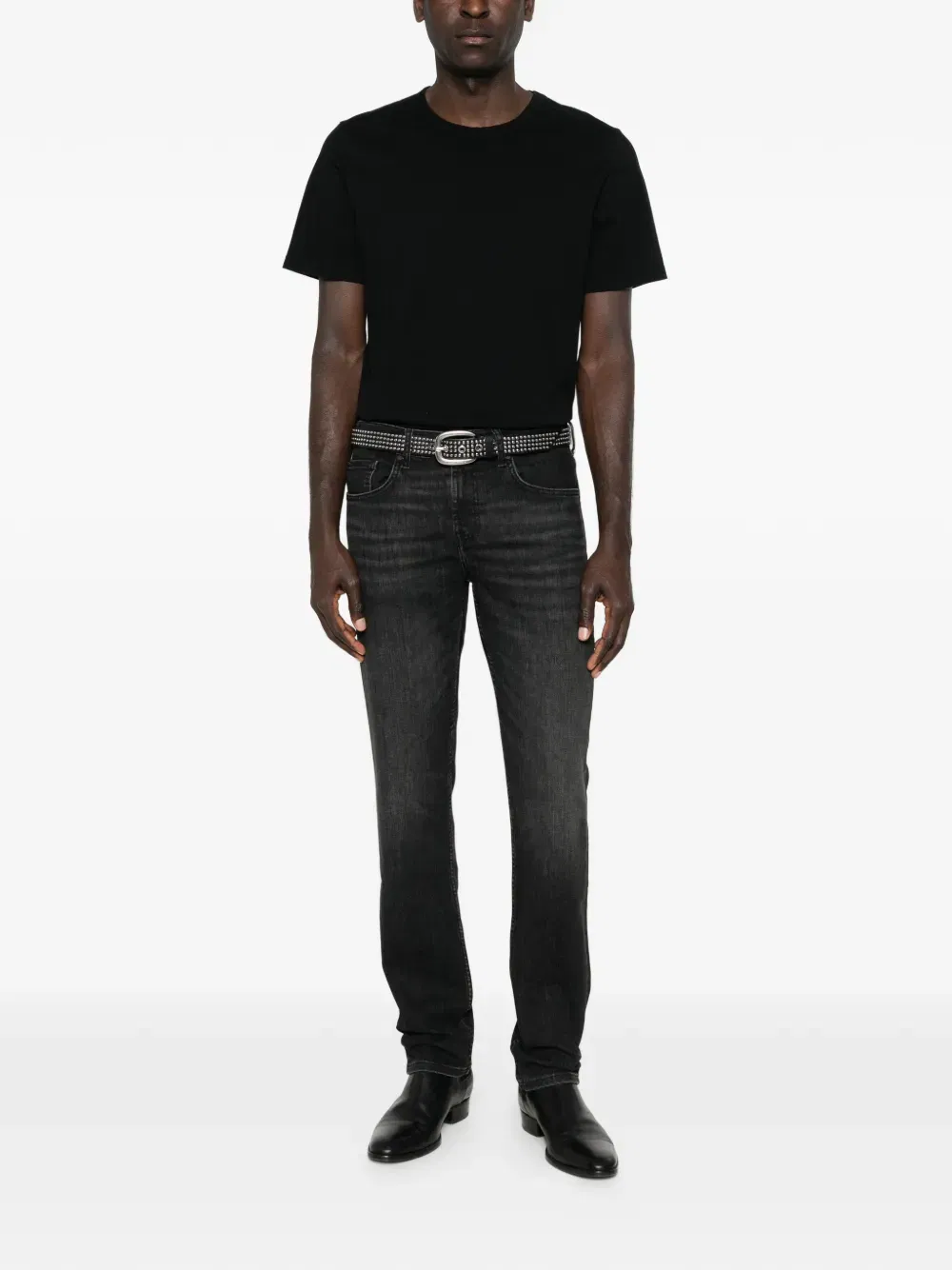 black slim jeans