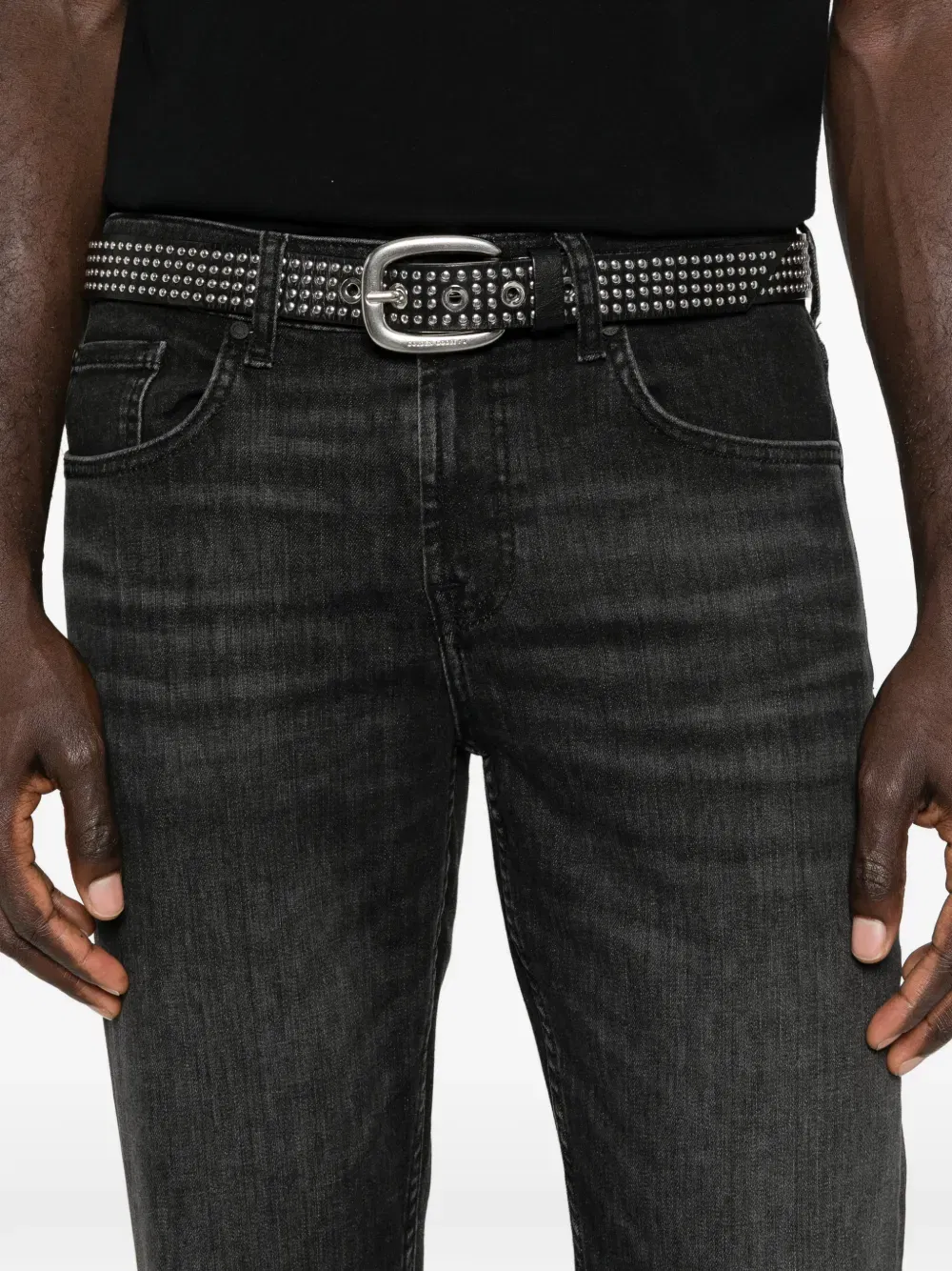black slim jeans