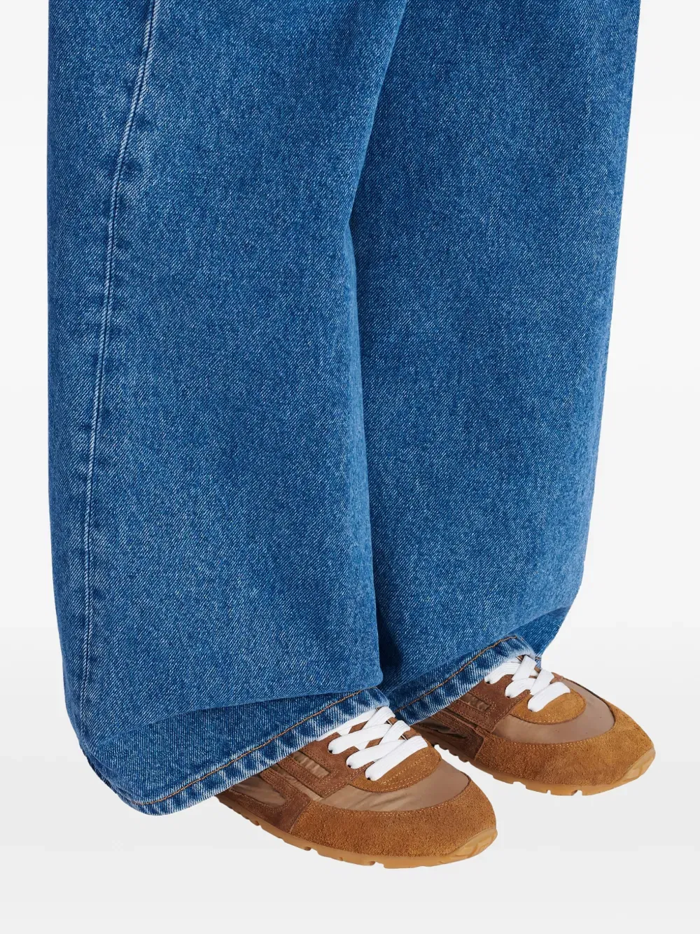 Racer suede panelled sneakers