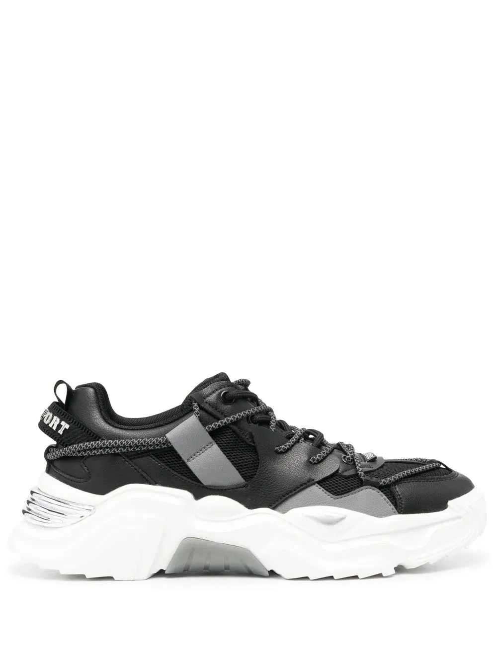 Runner panelled lace-up sneakers