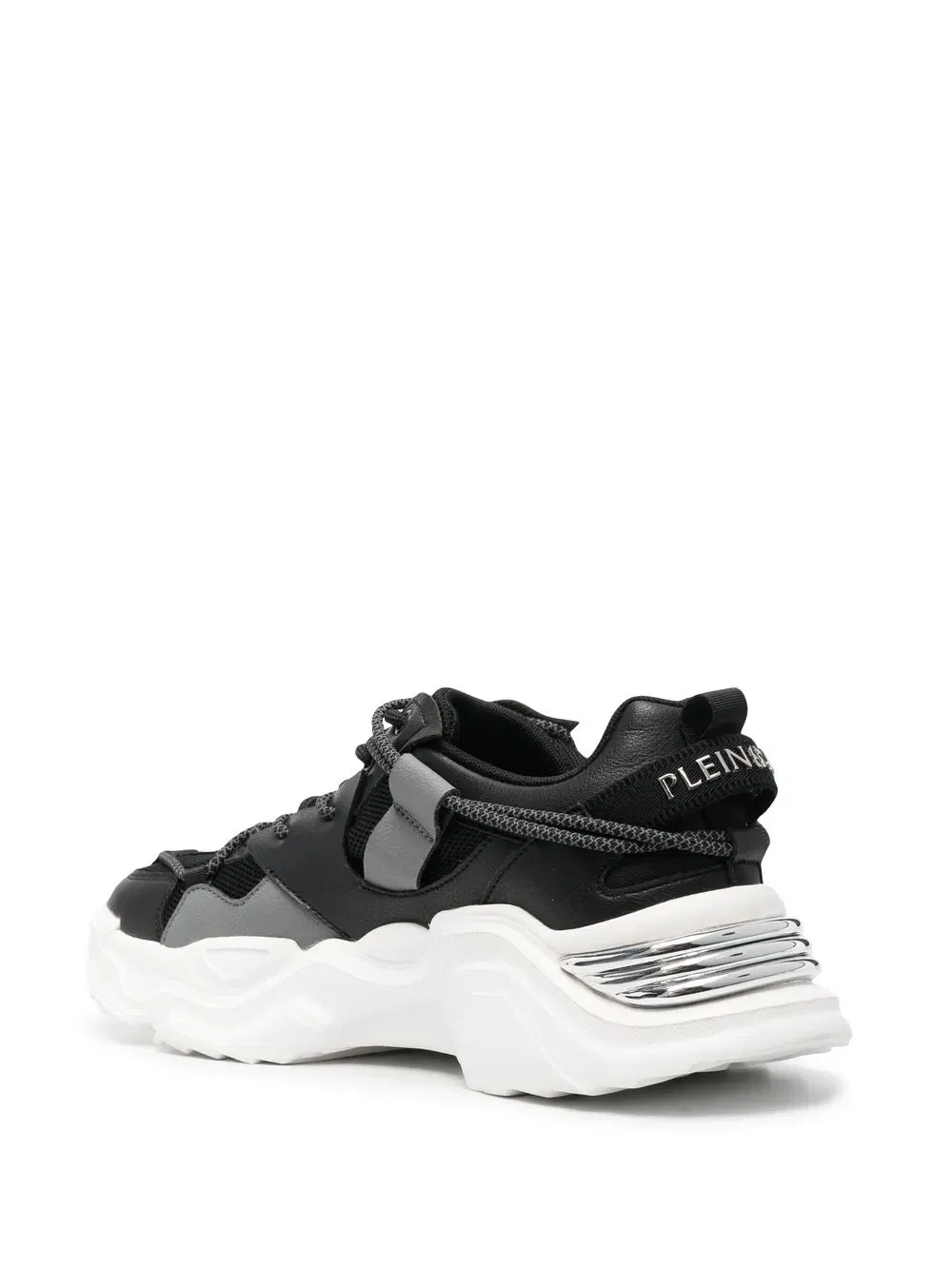 Runner panelled lace-up sneakers