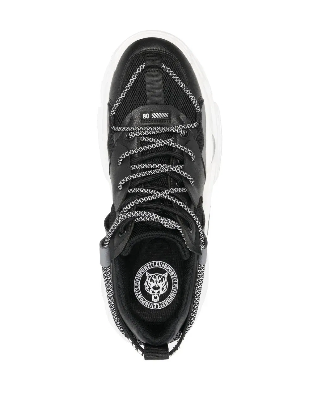 Runner panelled lace-up sneakers