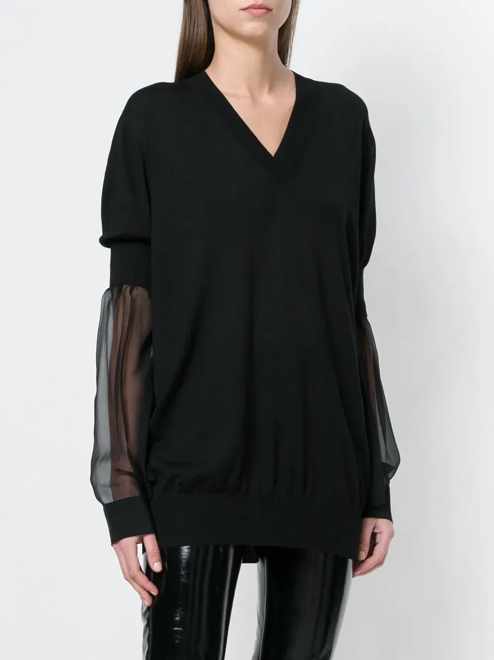 deep v-neck top