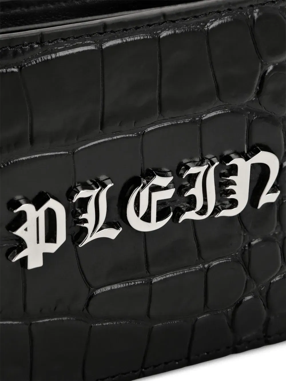 Gothic Plein crocodile-embossed wallet