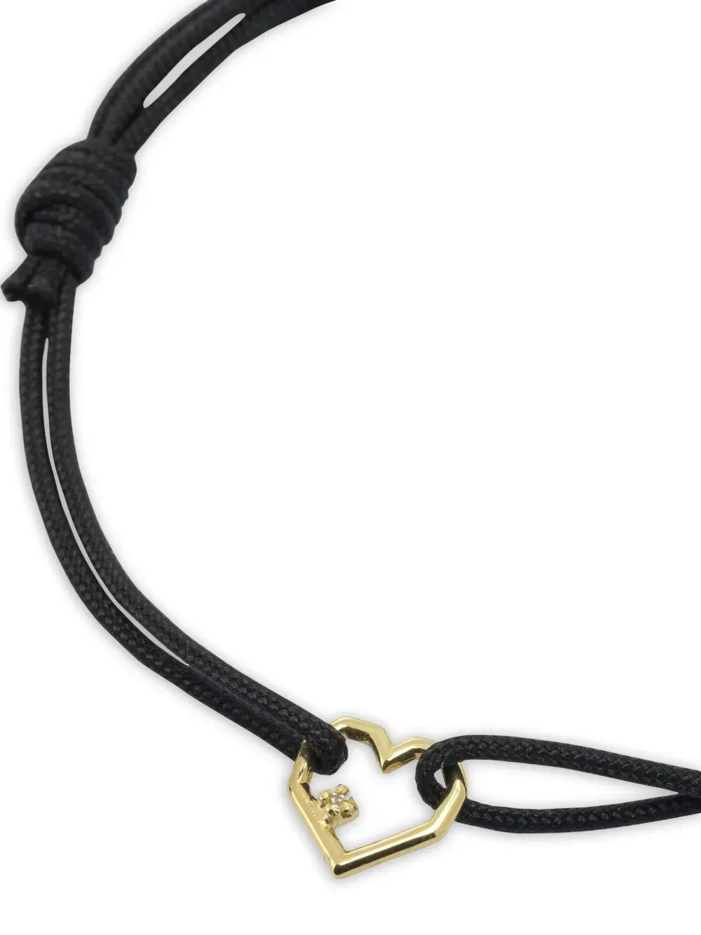 Mini Corazon Brillante cord bracelet