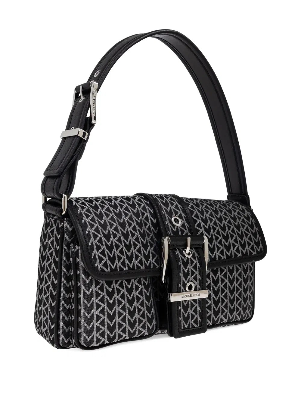 monogram-print shoulder bag