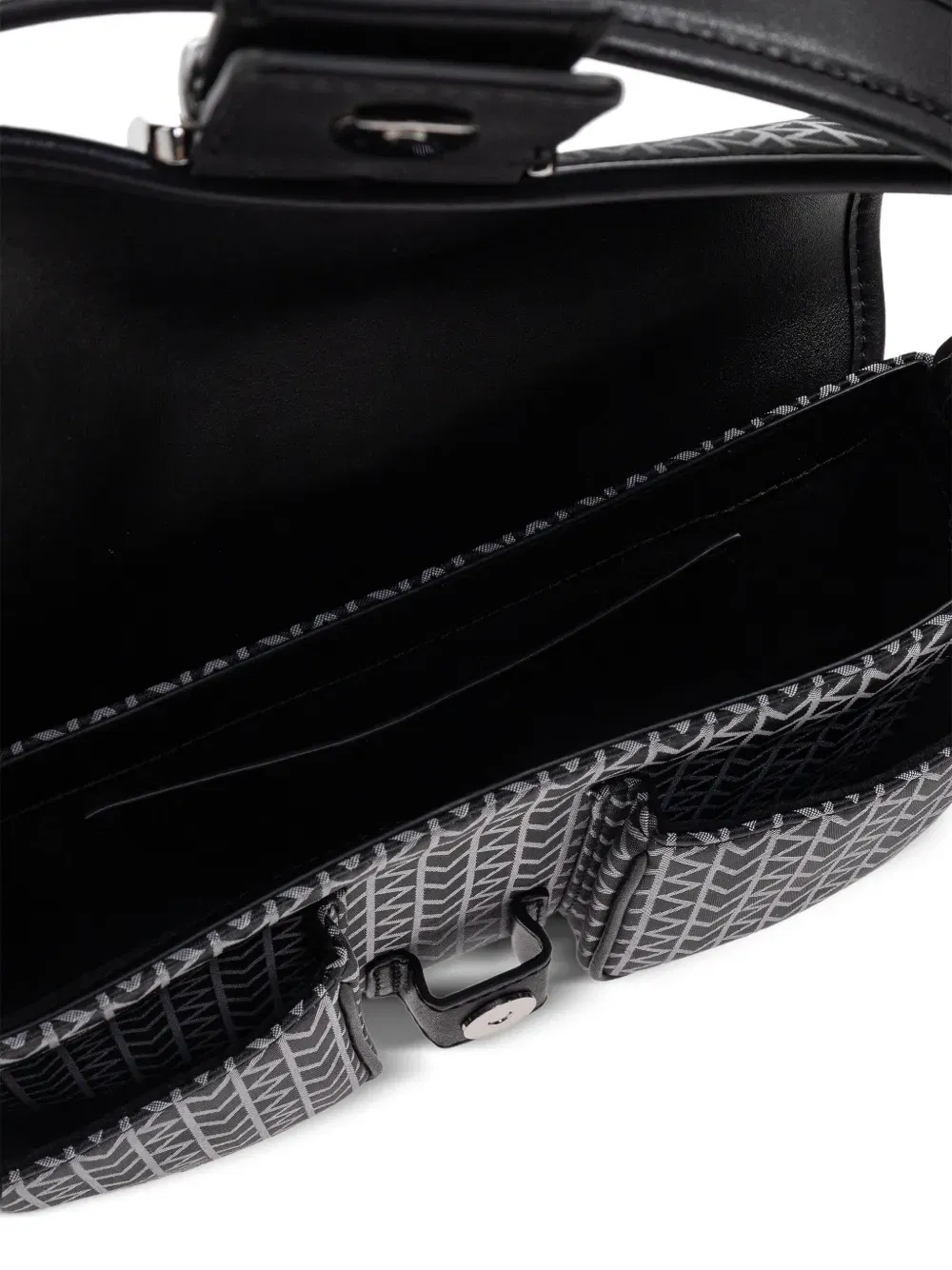 monogram-print shoulder bag