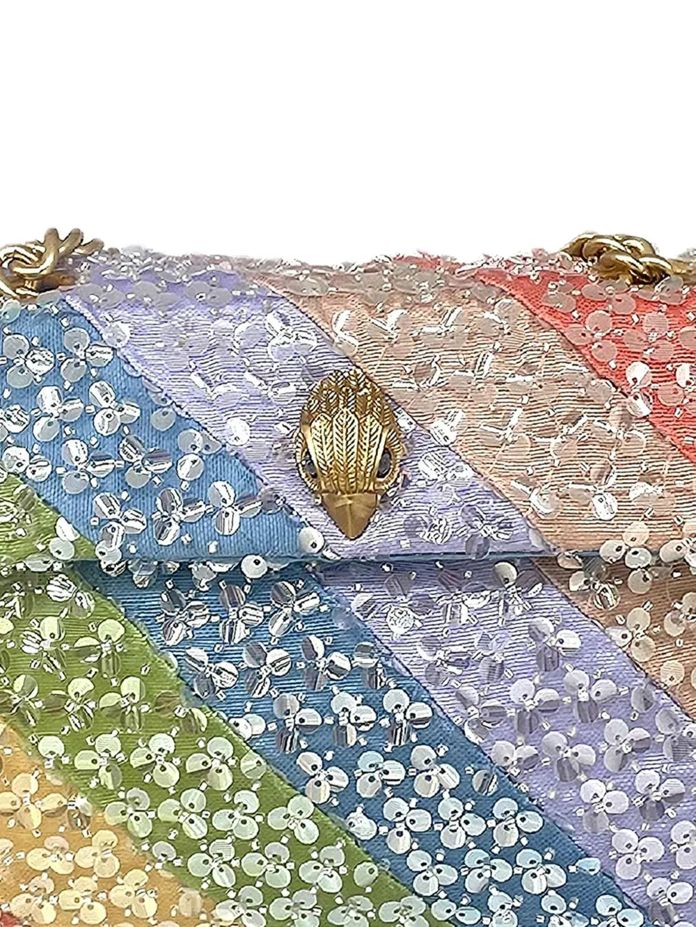 sequin-embellished shoulder bag