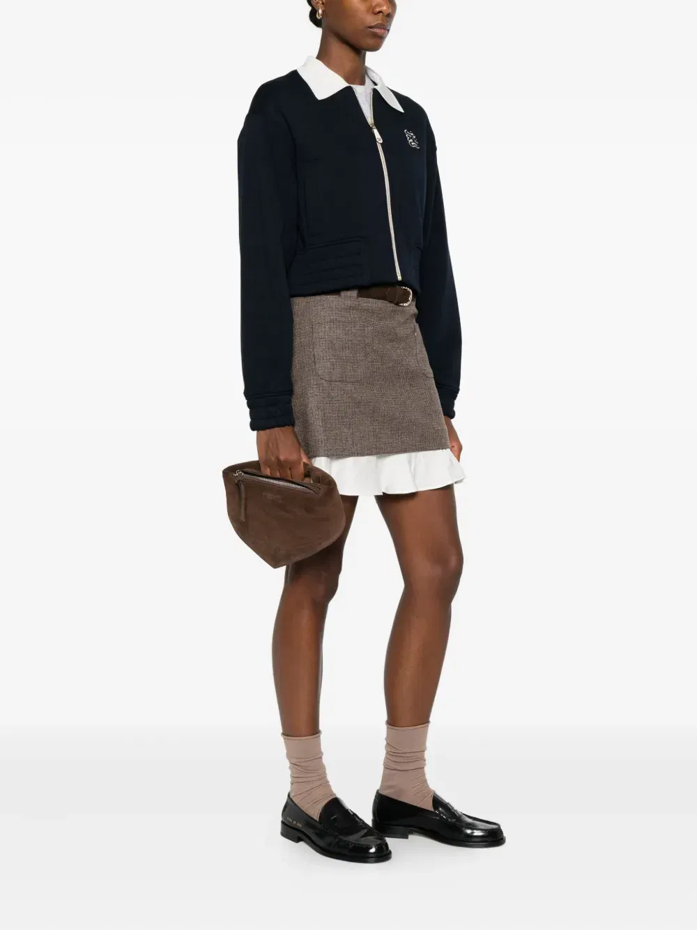 suede tote bag
