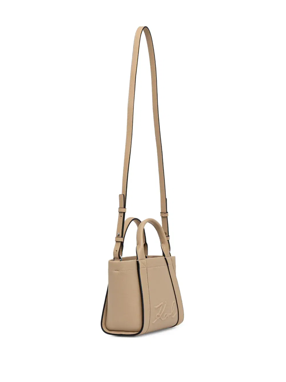embossed-logo tote bag
