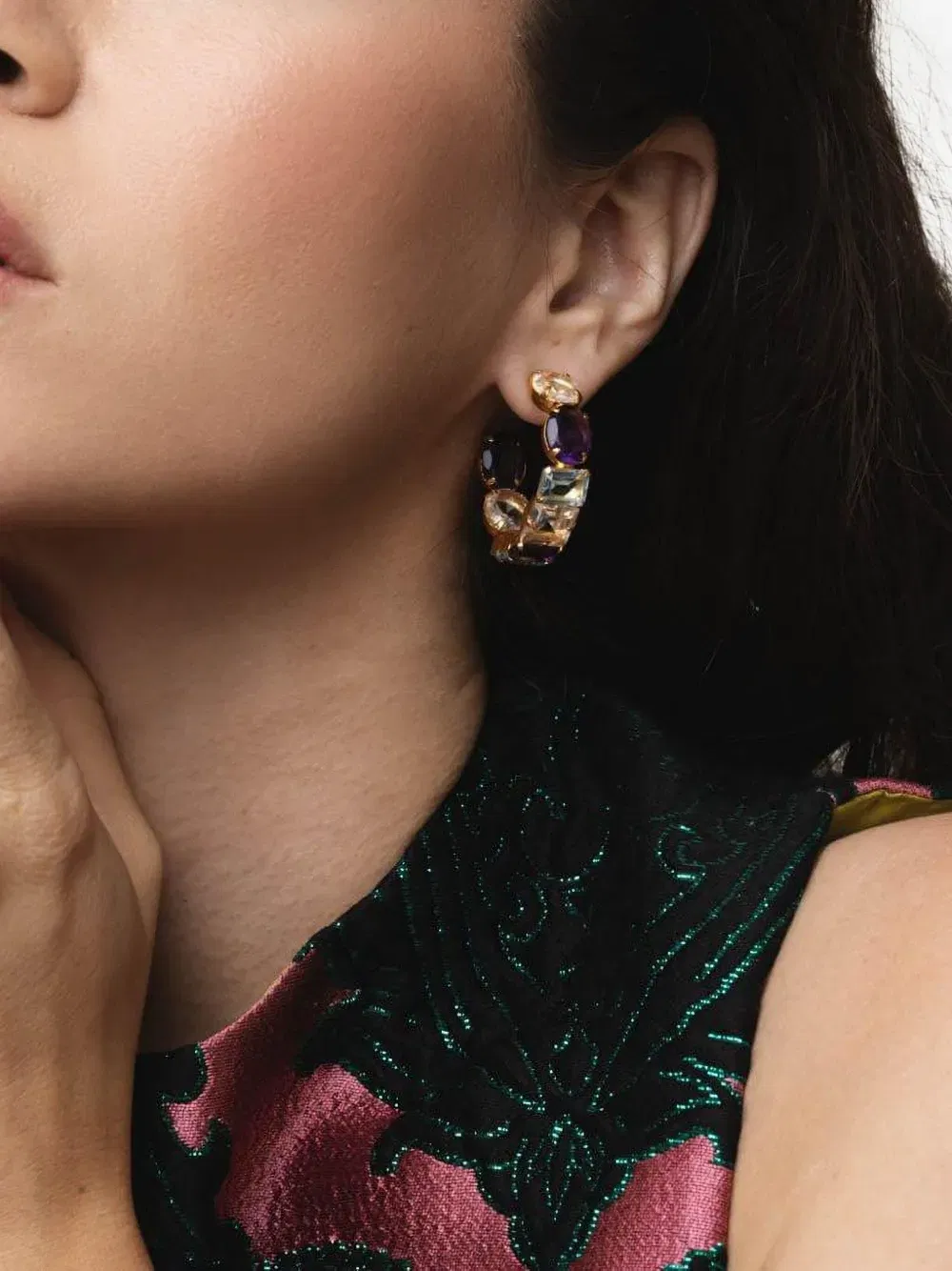 hoop earrings