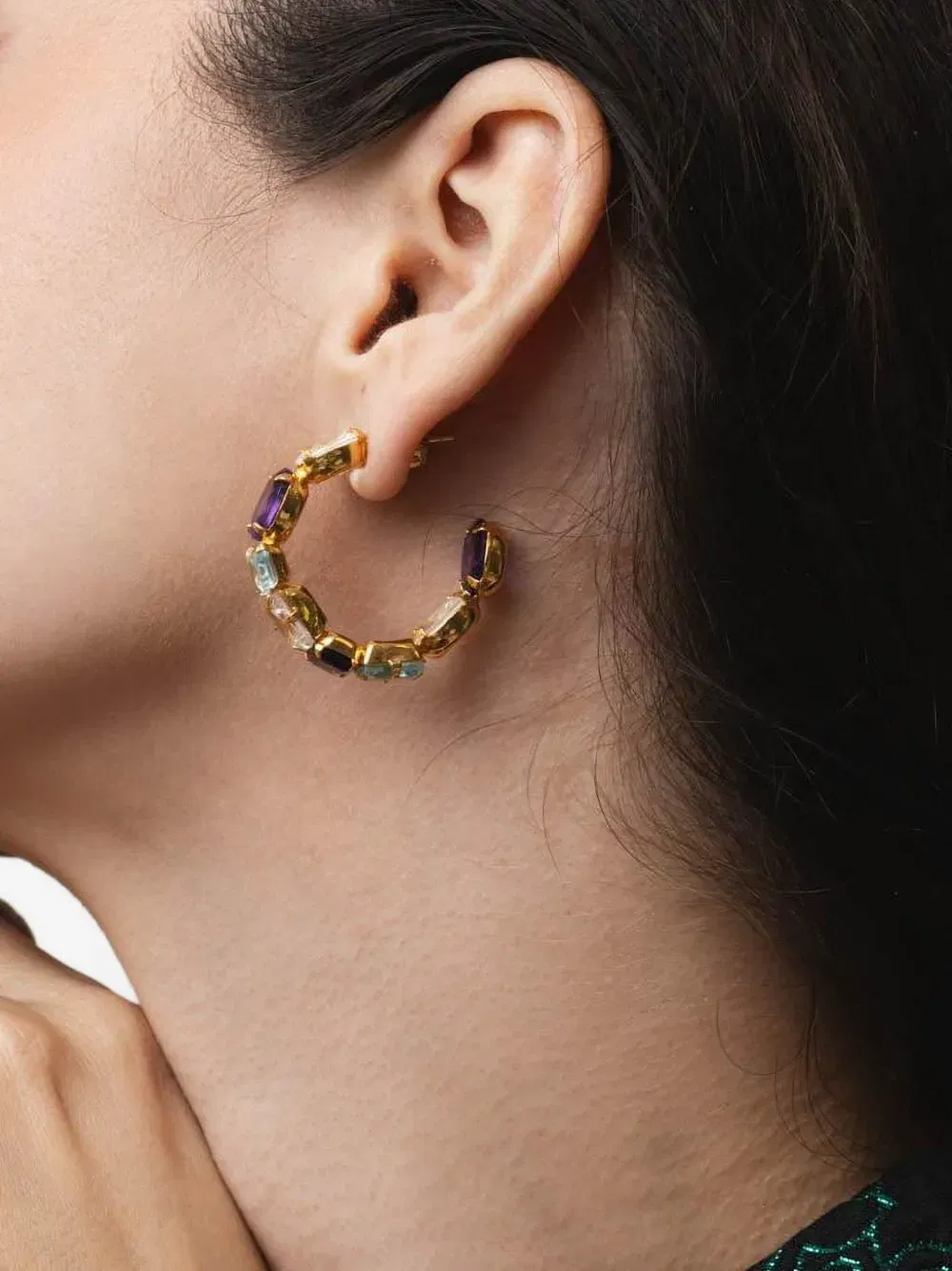 hoop earrings